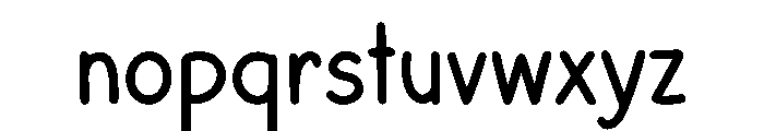 BFC Basically Semi B Font LOWERCASE