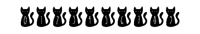 BFC Black Cat Monogr Font OTHER CHARS