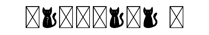 BFC Black Cat Monogr Font OTHER CHARS
