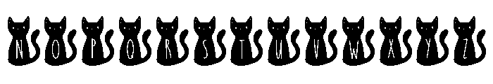 BFC Black Cat Monogr Font UPPERCASE