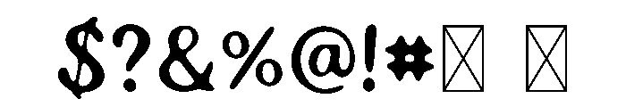 BFC Blanche Font OTHER CHARS