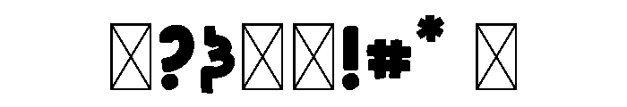 BFC Bone Yard Font OTHER CHARS