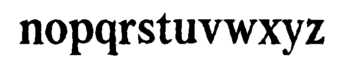 BFC Cemetery Serif Font LOWERCASE