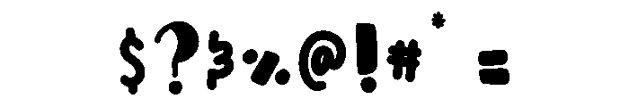 BFC Chalk Eraser Font OTHER CHARS