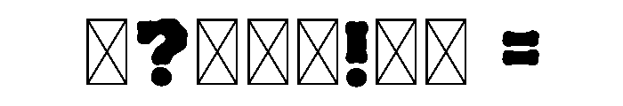 BFC Chubby Bones Font OTHER CHARS