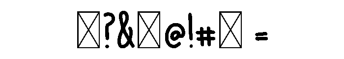 BFC Clean Kitchen Font OTHER CHARS