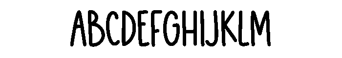 BFC Clean Kitchen Font UPPERCASE