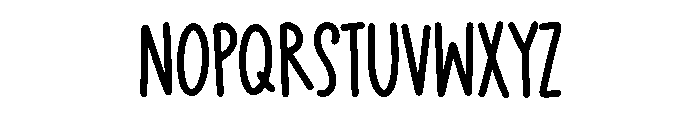 BFC Clean Kitchen Font LOWERCASE