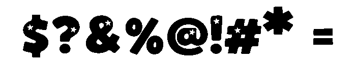 BFC Coastal Stars Font OTHER CHARS
