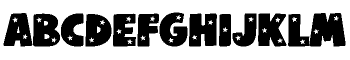 BFC Coastal Stars Font UPPERCASE