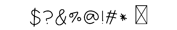 BFC Crafty Corner Font OTHER CHARS