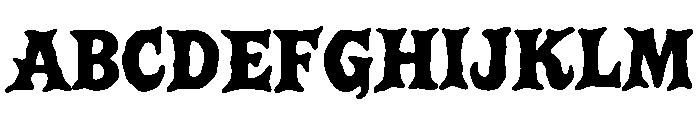 BFC Crawler Font UPPERCASE