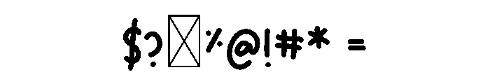 BFC Daisy Baby Font OTHER CHARS