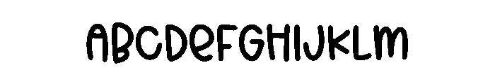 BFC Daisy Baby Font UPPERCASE