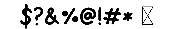 BFC Dandy Notebook Font OTHER CHARS