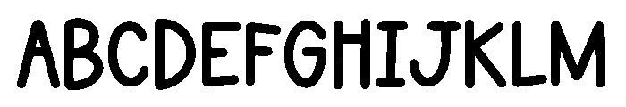 BFC Dandy Notebook Font UPPERCASE