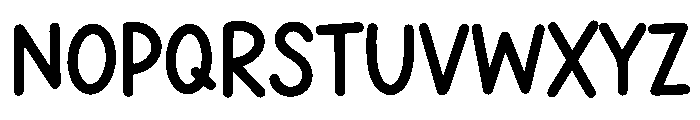 BFC Dandy Notebook Font UPPERCASE