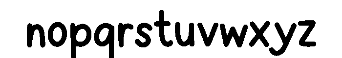 BFC Dandy Notebook Font LOWERCASE