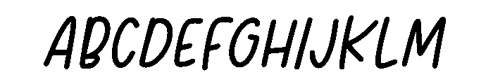 BFC Dear Diary Font UPPERCASE