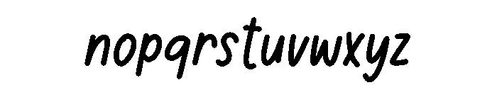 BFC Dear Diary Font LOWERCASE