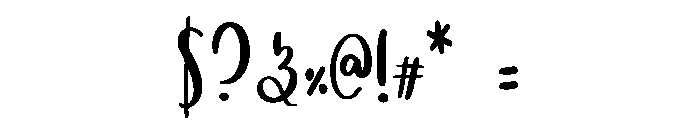BFC Delightful Backy Font OTHER CHARS
