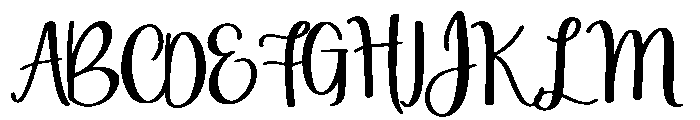 BFC Delightful Backy Font UPPERCASE