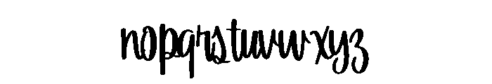 BFC Delightful Backy Font LOWERCASE