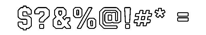 BFC Endzone Otl Font OTHER CHARS