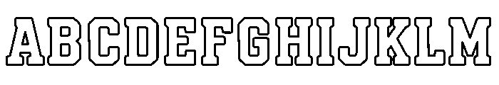 BFC Endzone Otl Font UPPERCASE