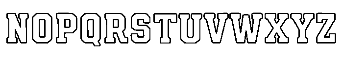 BFC Endzone Otl Font LOWERCASE