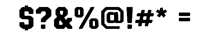 BFC Endzone Font OTHER CHARS