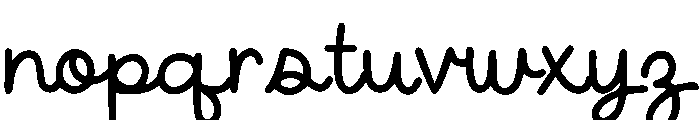 BFC Favorite Cursive Font LOWERCASE