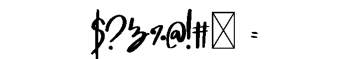 BFC Happy Brush Font OTHER CHARS