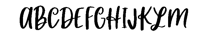 BFC Happy Brush Font UPPERCASE