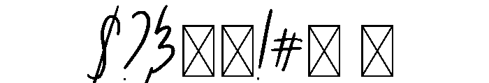 BFC Haunted Scratch Font OTHER CHARS