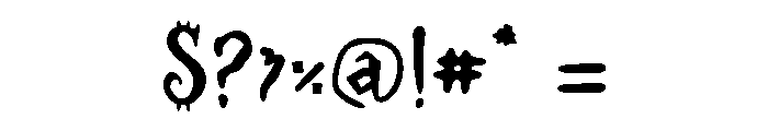 BFC Haunted Silence Font OTHER CHARS