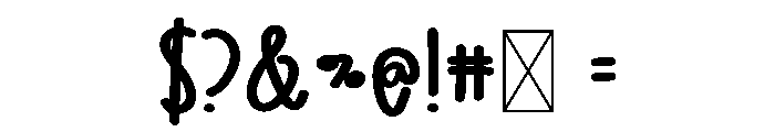 BFC Junipera Bold Font OTHER CHARS