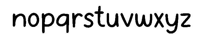 BFC Luckiest Charm Font LOWERCASE