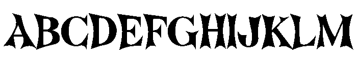 BFC Macabre Font UPPERCASE
