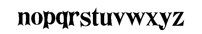 BFC Macabre Font LOWERCASE