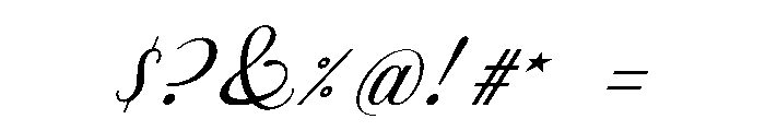 BFC Marigold I Font OTHER CHARS