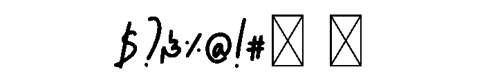 BFC Marshy Night Font OTHER CHARS