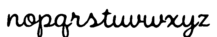 BFC Mistletoe Cottag Font LOWERCASE