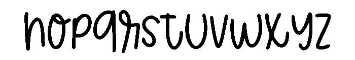 BFC Orange Creamie Font LOWERCASE