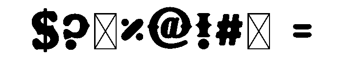 BFC Prairie Roads Font OTHER CHARS
