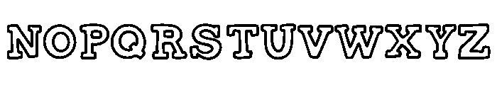 BFC Rust Font UPPERCASE
