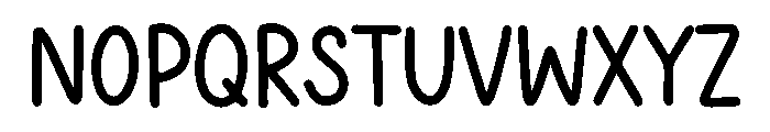 BFC Saturday Sunshin Font UPPERCASE