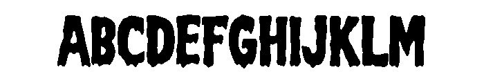 BFC  Scream Font UPPERCASE