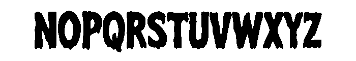 BFC  Scream Font UPPERCASE
