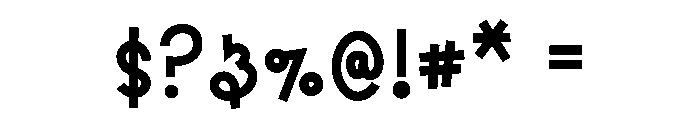 BFC Snowshoes Font OTHER CHARS